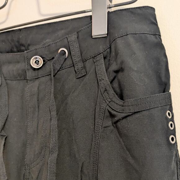 Harley-Davidson Pants Womens 6 Black Roll Up Relaxed Fit Motor New - Picture 4 of 12